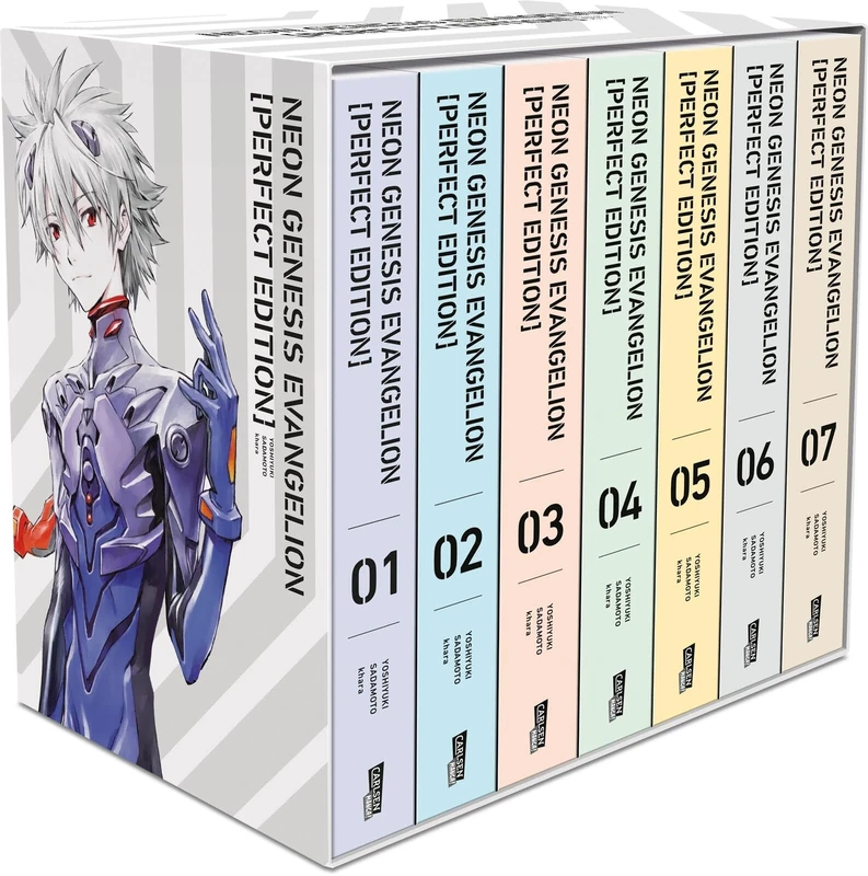 Neon Genesis Evangelion - Perfect Edition, Bände 1-7 im Sammelschuber mit Extras: Neue Edition in 7 Sammelbänden des Mecha-Klassikers