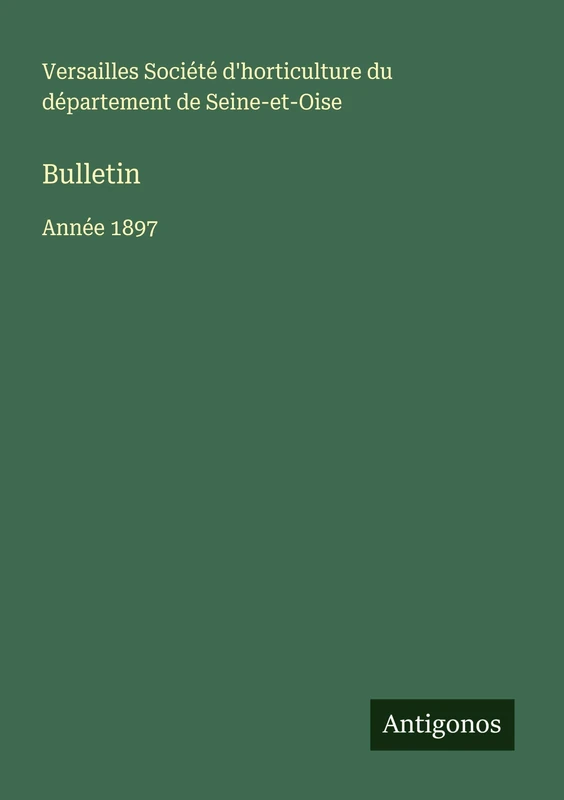 Bulletin: Année 1897