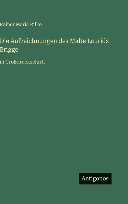 Die Aufzeichnungen des Malte Laurids Brigge: in Großdruckschrift