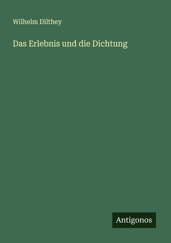Das Erlebnis und die Dichtung - Image 1