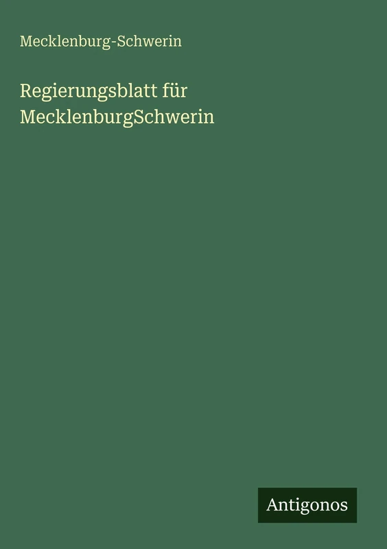 Regierungsblatt für MecklenburgSchwerin - Image 1
