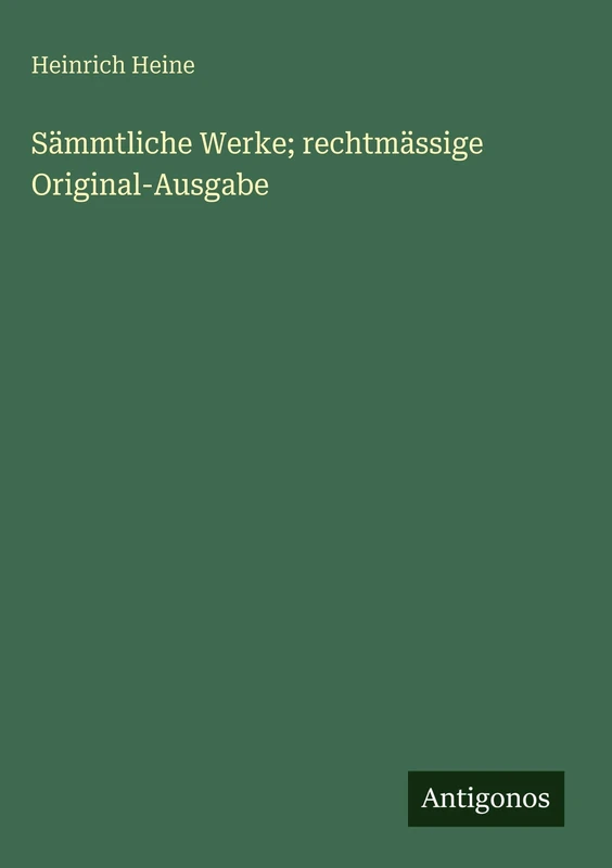 Sämmtliche Werke; rechtmässige Original-Ausgabe - Image 1