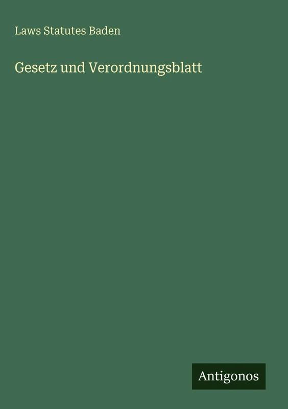 Gesetz und Verordnungsblatt