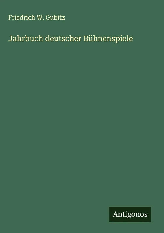 Jahrbuch deutscher Bühnenspiele