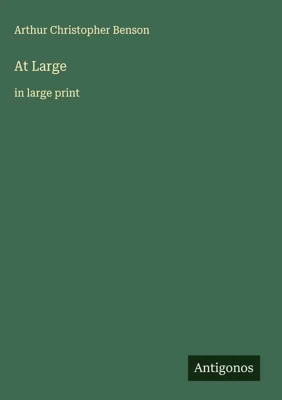 At Large: in large print