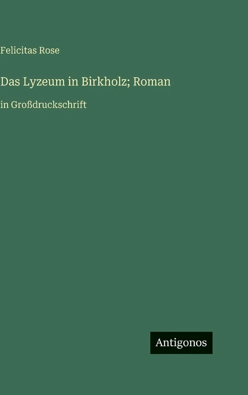 Das Lyzeum in Birkholz; Roman: in Großdruckschrift