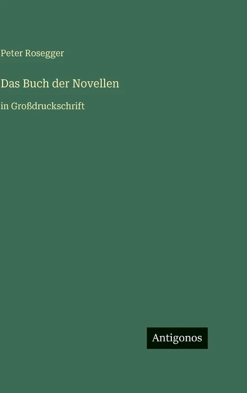 Das Buch der Novellen: in Großdruckschrift