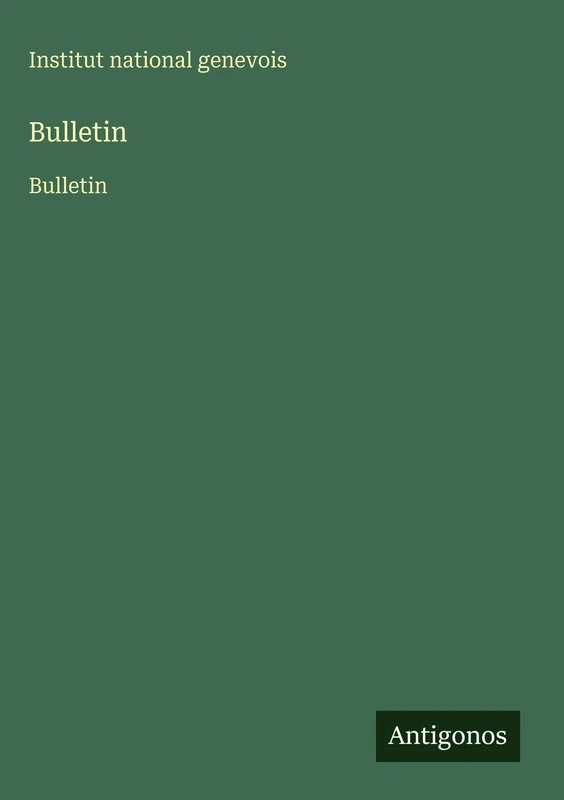 Bulletin: Bulletin