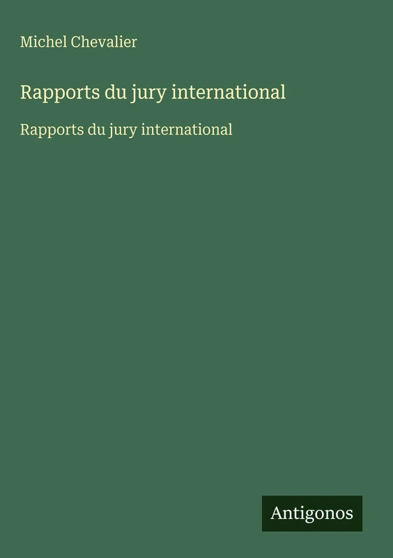 Rapports du jury international: Rapports du jury international