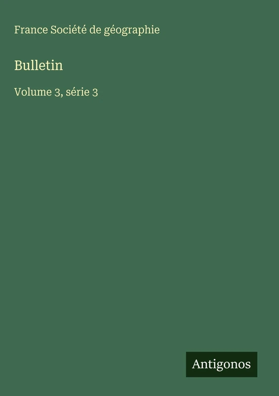 Bulletin: Volume 3, série 3