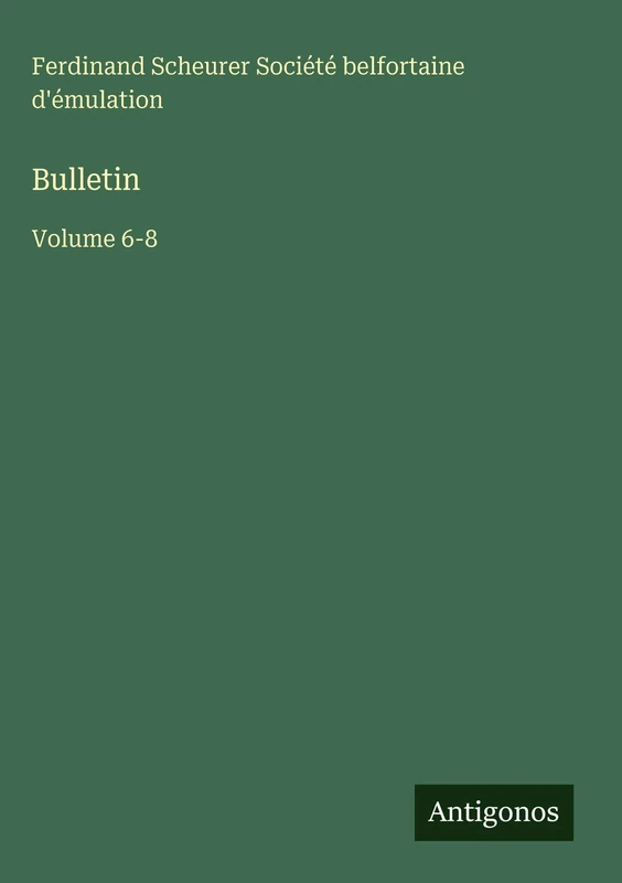 Bulletin: Volume 6-8