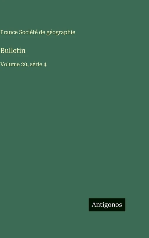 Bulletin: Volume 20, série 4