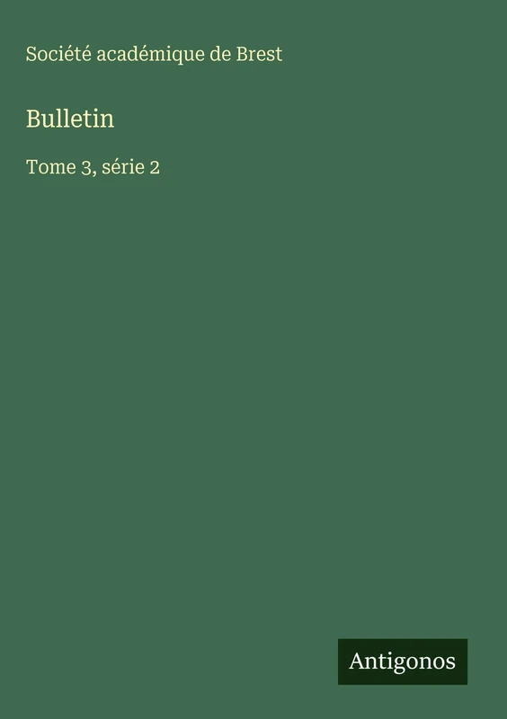 Bulletin: Tome 3, série 2 - Image 1