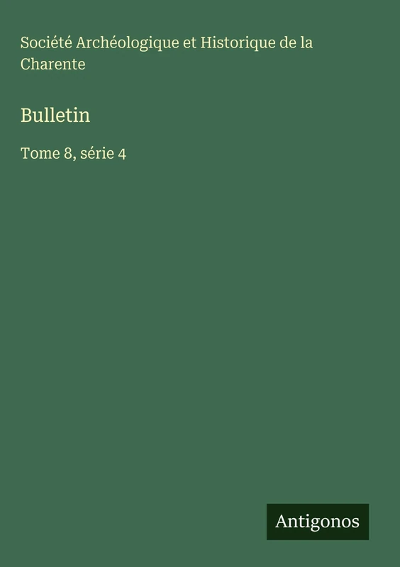 Bulletin: Tome 8, série 4 - Image 1