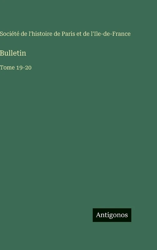 Bulletin: Tome 19-20