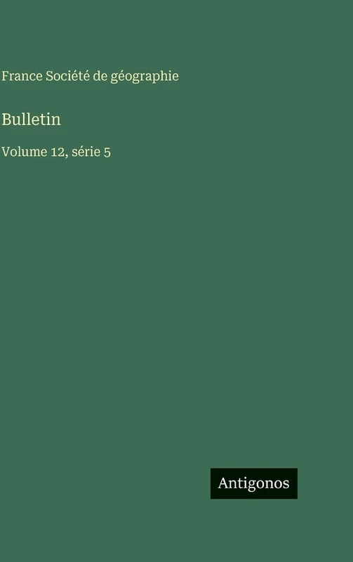 Bulletin: Volume 12, série 5