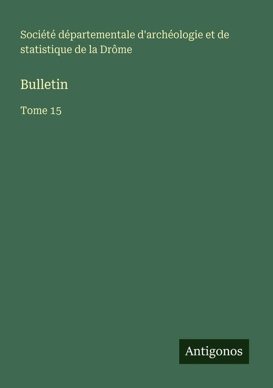 Bulletin: Tome 15