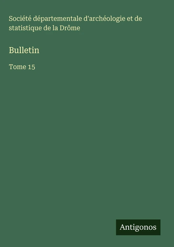 Bulletin: Tome 15