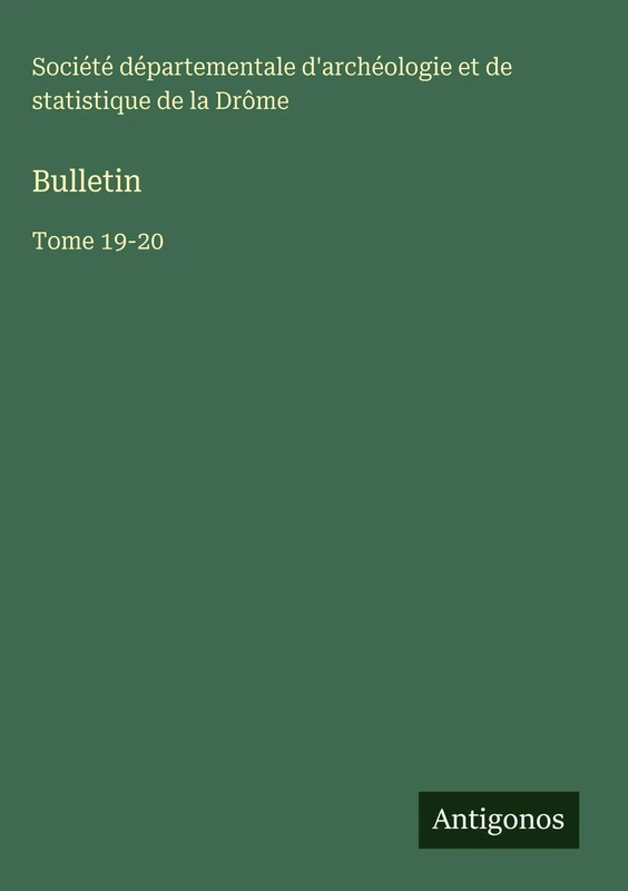 Bulletin: Tome 19-20