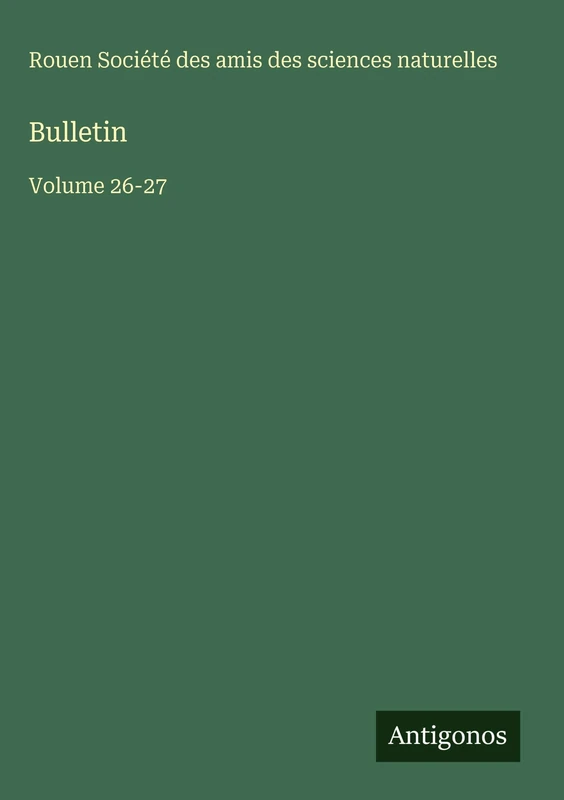Bulletin: Volume 26-27