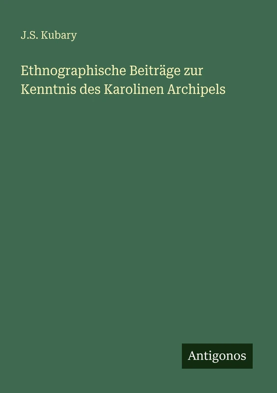 Ethnographische Beiträge zur Kenntnis des Karolinen Archipels - Image 1