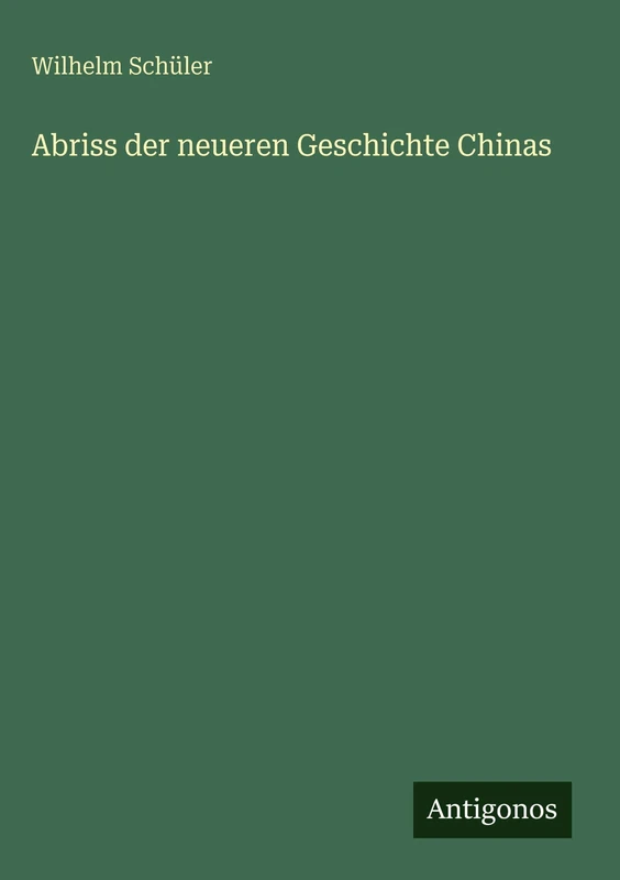 Abriss der neueren Geschichte Chinas