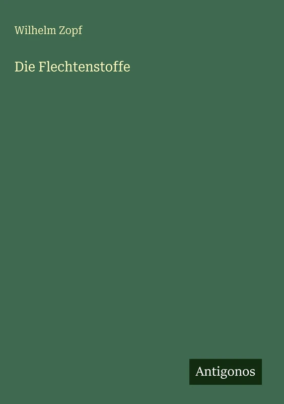 Die Flechtenstoffe