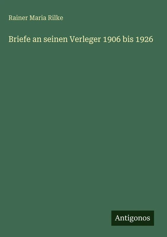 Briefe an seinen Verleger 1906 bis 1926 - Image 1