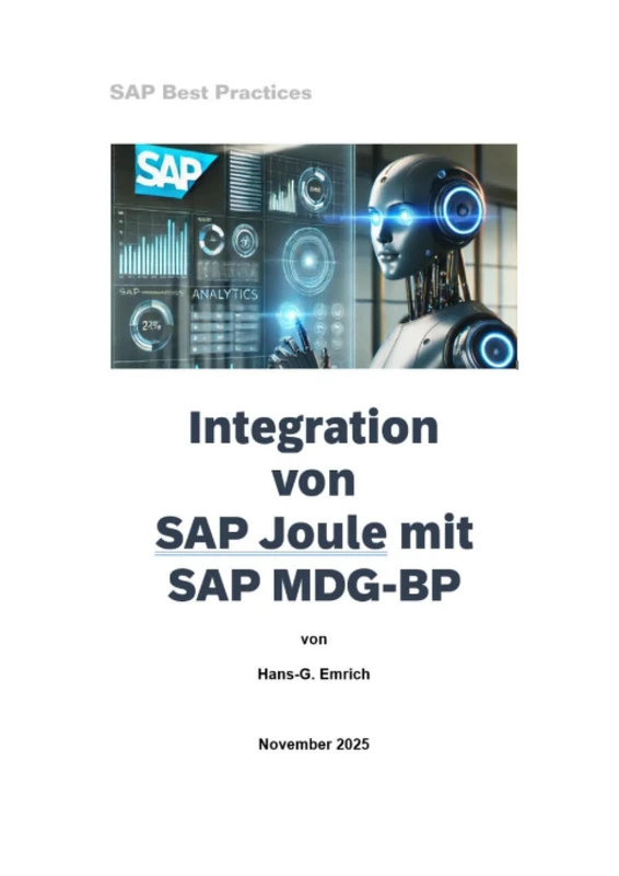 Integration von SAP Joule in SAP MDG-BP: SAP MDG - BP - Best Practices Handbuch zur Integration mit SAP JOULE