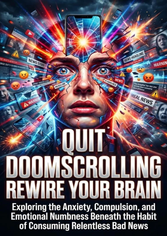 Quit Doomscrolling Rewire Your Brain: Exploring the Anxiety, Compulsion, and Emotional Numbness Beneath the Habit of Consuming Relentless Bad News - Image 1
