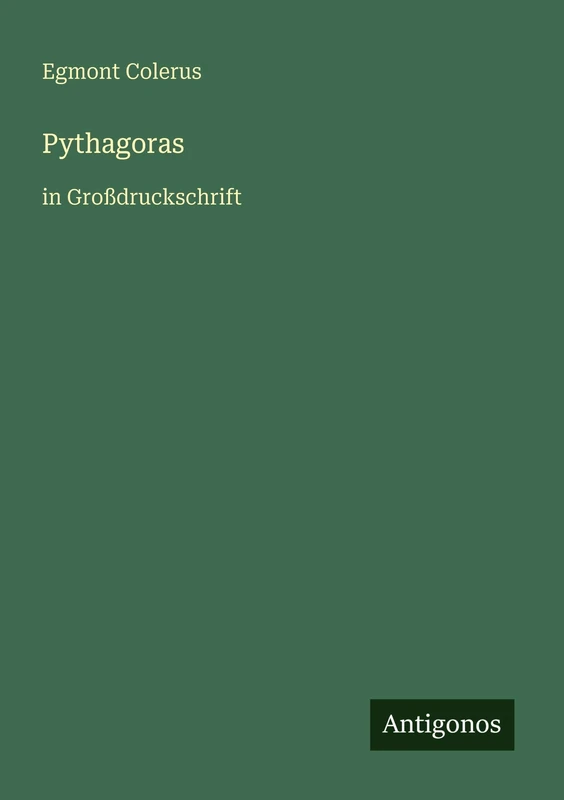 Pythagoras: in Großdruckschrift