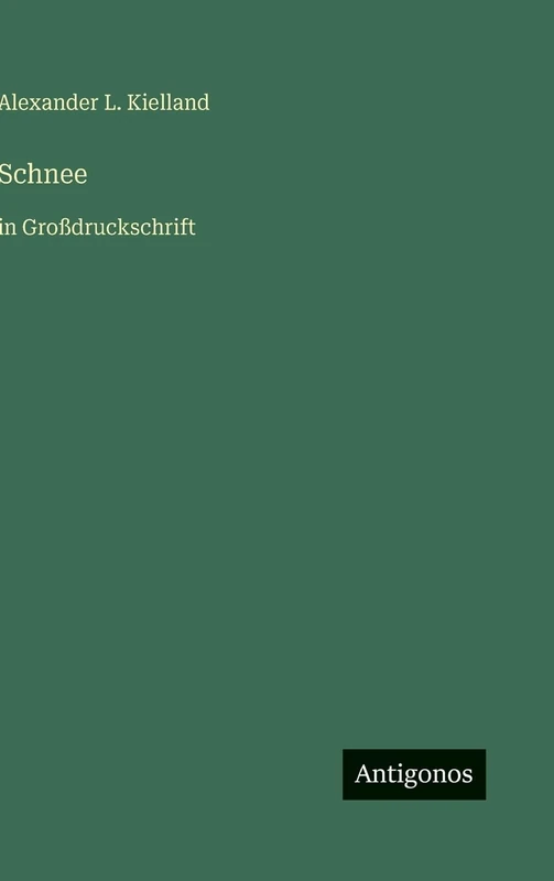 Schnee: in Großdruckschrift