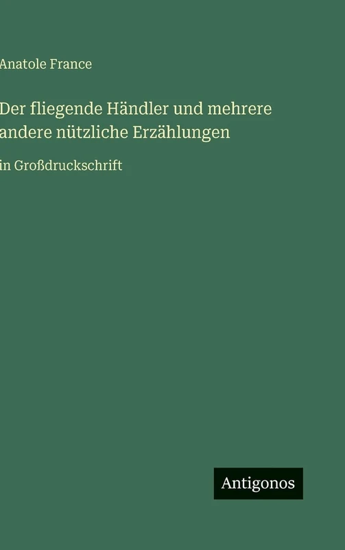 Der fliegende Händler und mehrere andere nützliche Erzählungen: in Großdruckschrift