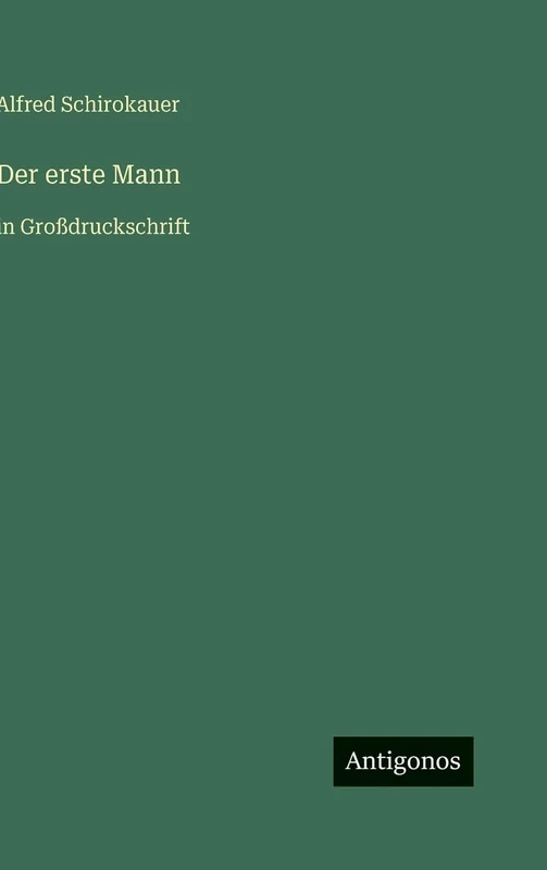 Der erste Mann: in Großdruckschrift
