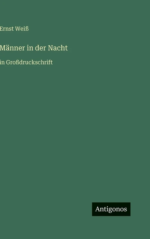 Männer in der Nacht: in Großdruckschrift