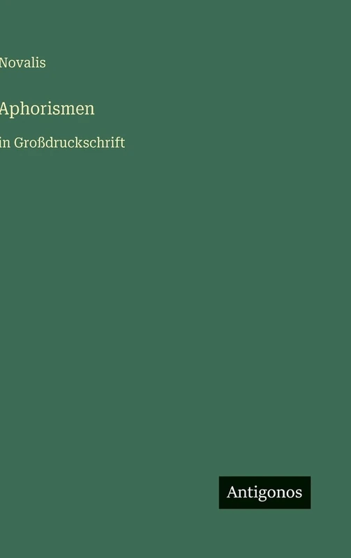 Aphorismen: in Großdruckschrift