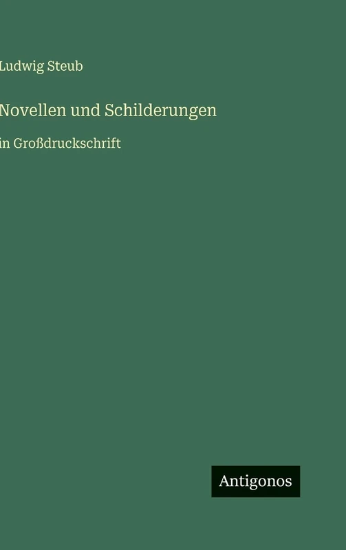 Novellen und Schilderungen: in Großdruckschrift - Image 1