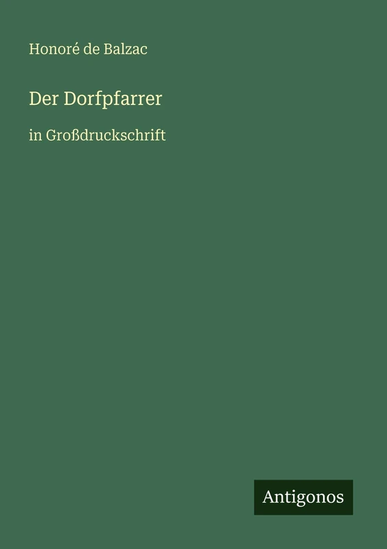 Der Dorfpfarrer: in Großdruckschrift