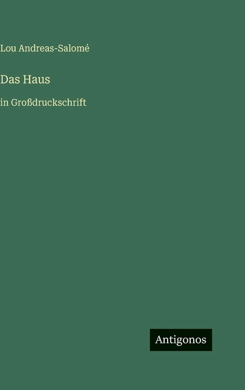 Das Haus: in Großdruckschrift