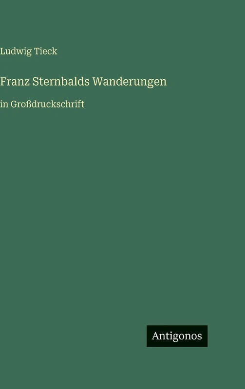 Franz Sternbalds Wanderungen: in Großdruckschrift