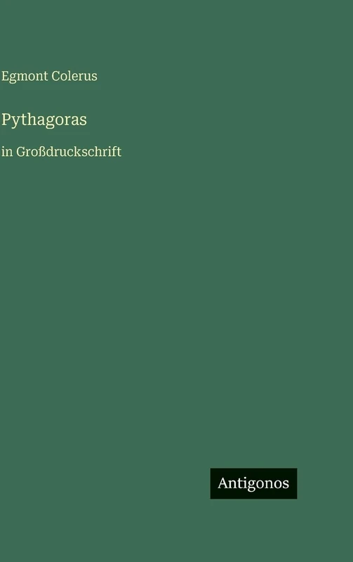 Pythagoras: in Großdruckschrift