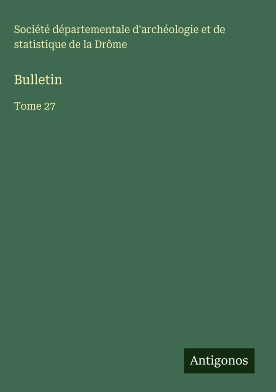 Bulletin: Tome 27