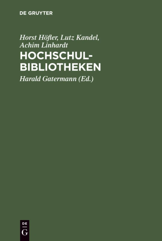 HochschulBibliotheken: Alternative Konzepte Und Ihre Kosten : Bericht Zu Einem Forschungsprojekt