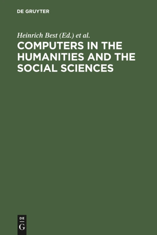 Computers in the humanities and the social sciences: Achievements of the 1980s, prospects for the 1990s. Proceedings of the Cologne Computer ... at the University of Cologne, September 1988