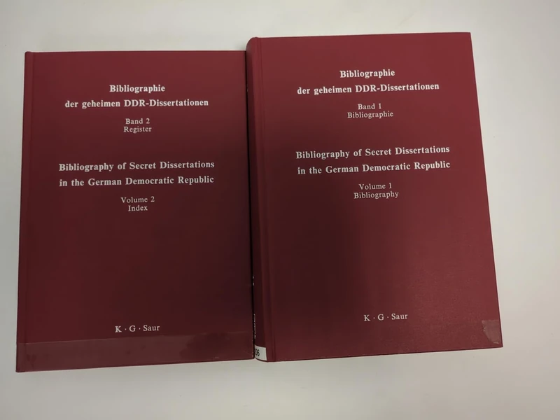 Bibliographie Der Geheimen Ddr-Dissertationen