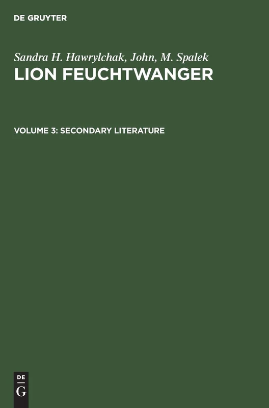 De Gruyter Saur - Secondary Literature Economics Book