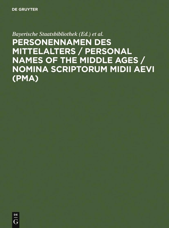 Personennamen des Mittelalters: Namensformen für 13.000 Personen gemäß den Regeln für die Alphabetische Katalogisierung (RAK) - Image 1
