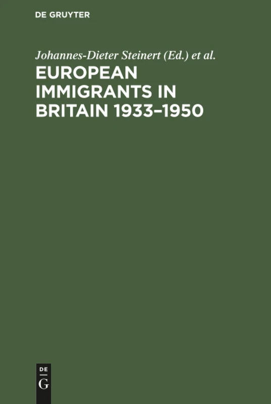 European Immigrants in Britain 1933-1950