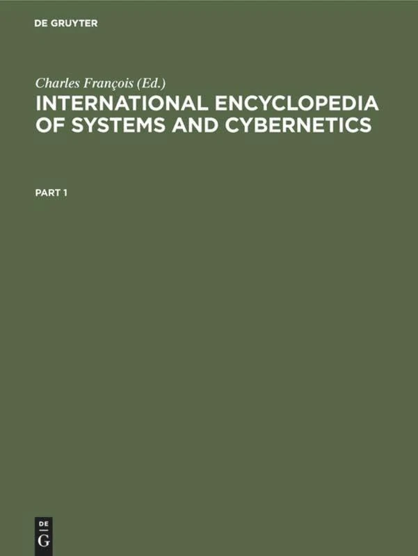 De Gruyter Saur International Encyclopedia of Systems and Cybernetics