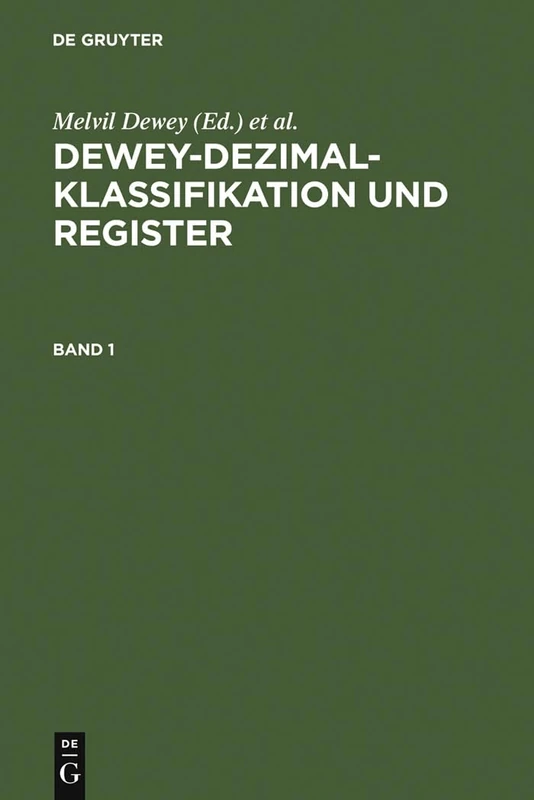 Dewey-Dezimalklassifikation Und Register: DDC 22